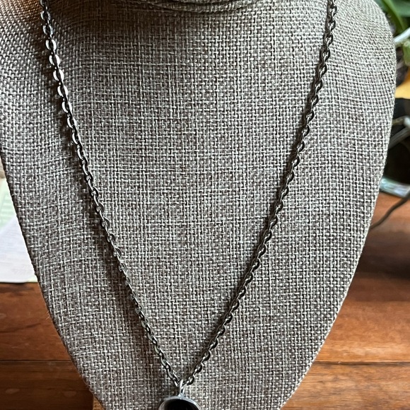 Vintage Handcrafted Jorgen Jensen Modernist Glass Necklace 220H Denmark!  💕 - Picture 3 of 5